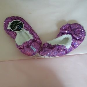 Purple holo slippers